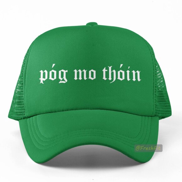 Accessories - 🆕Pog Mo Thoin Foam Trucker Hat Mesh Snapback Cap Green